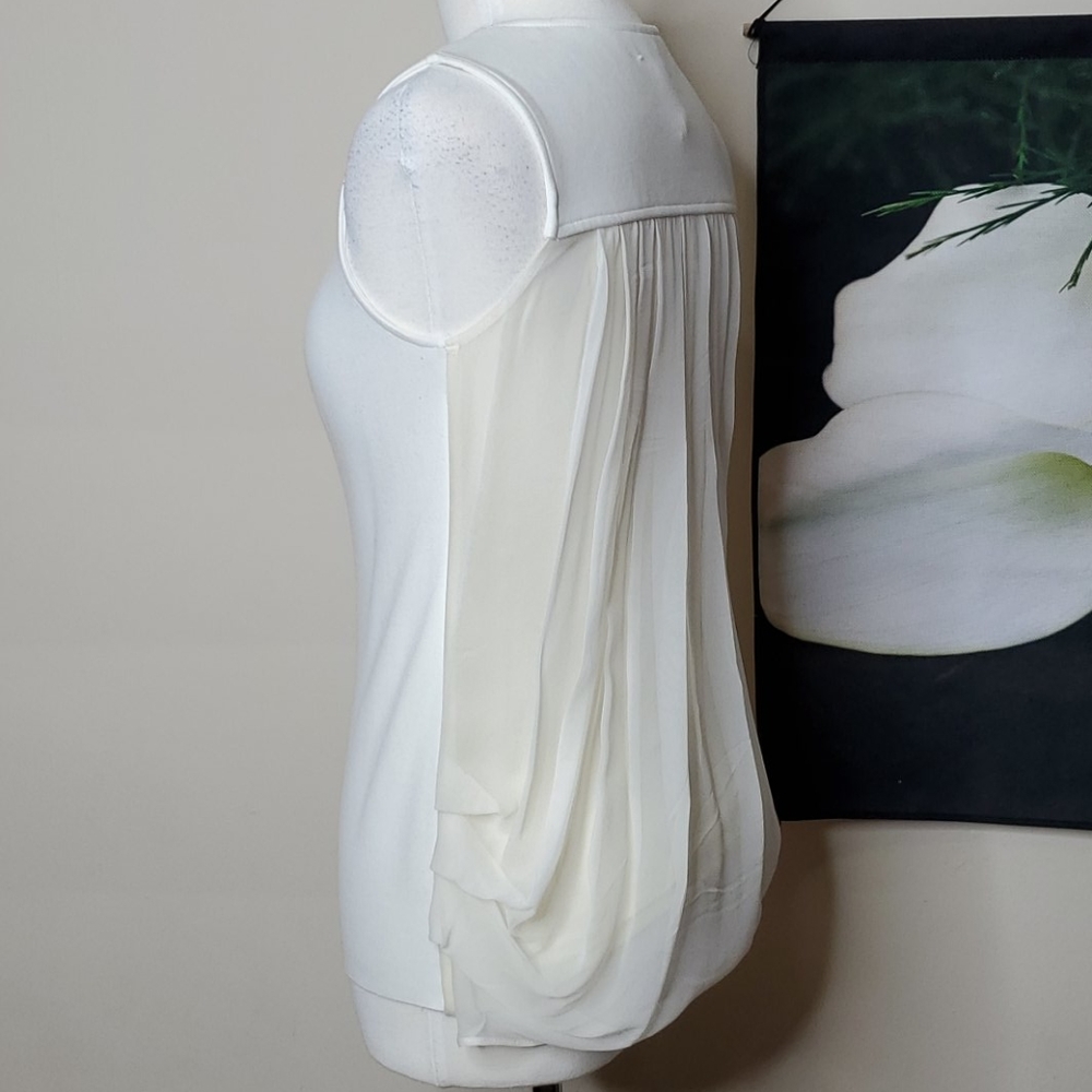 Bailey 44 Sleeveless Top with Sheer Back